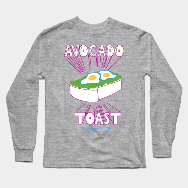 Avocado Toast Long Sleeve T-Shirt by andryn